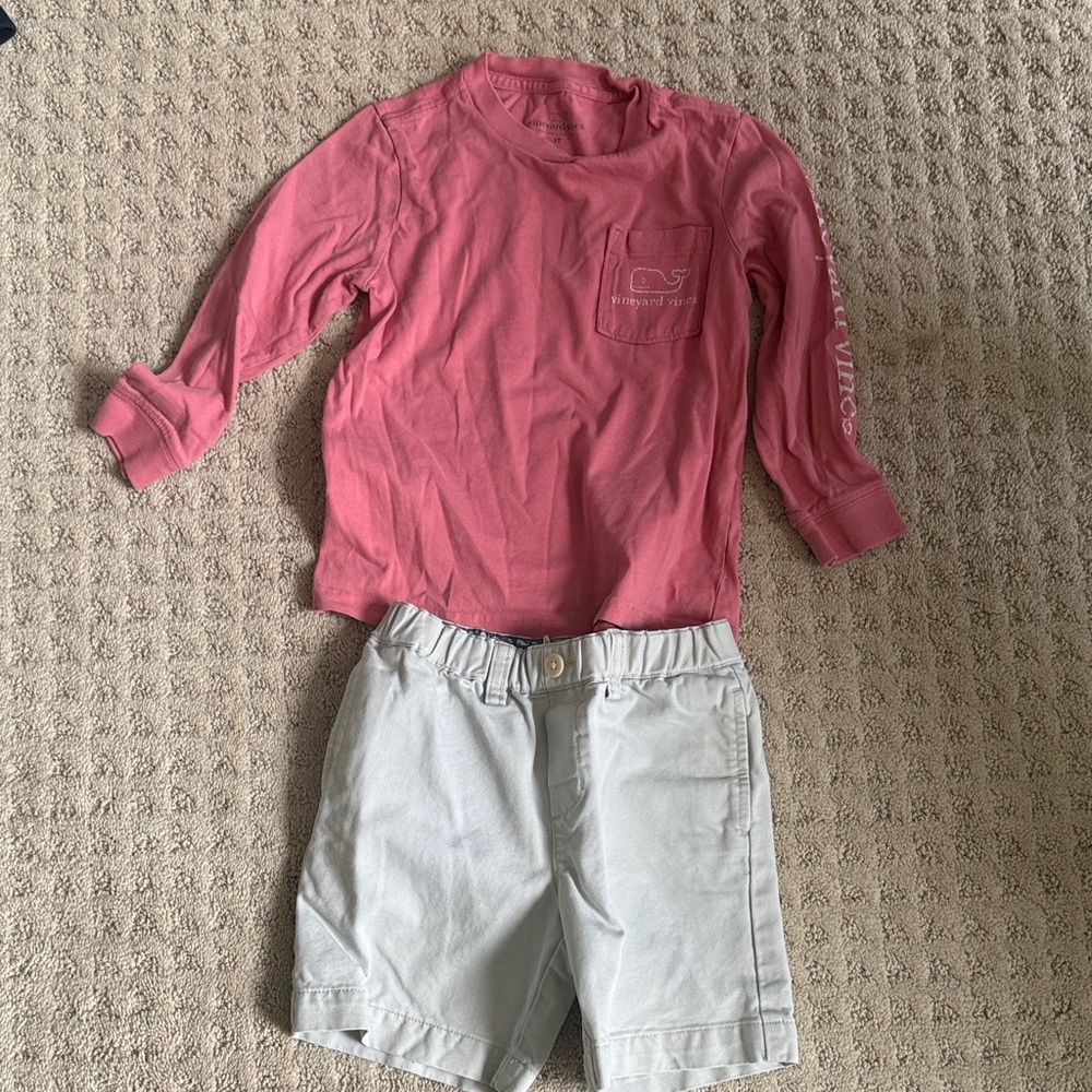 Vineyard Vines Faded Toddler Tee & Shorts